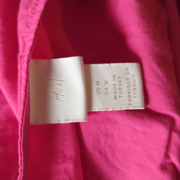 H+M Puff Sleeve Tiered Mini Dress M - Picture 5 of 5